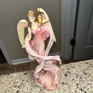 Thomas Kinkade Pink Angel messengers from above collection